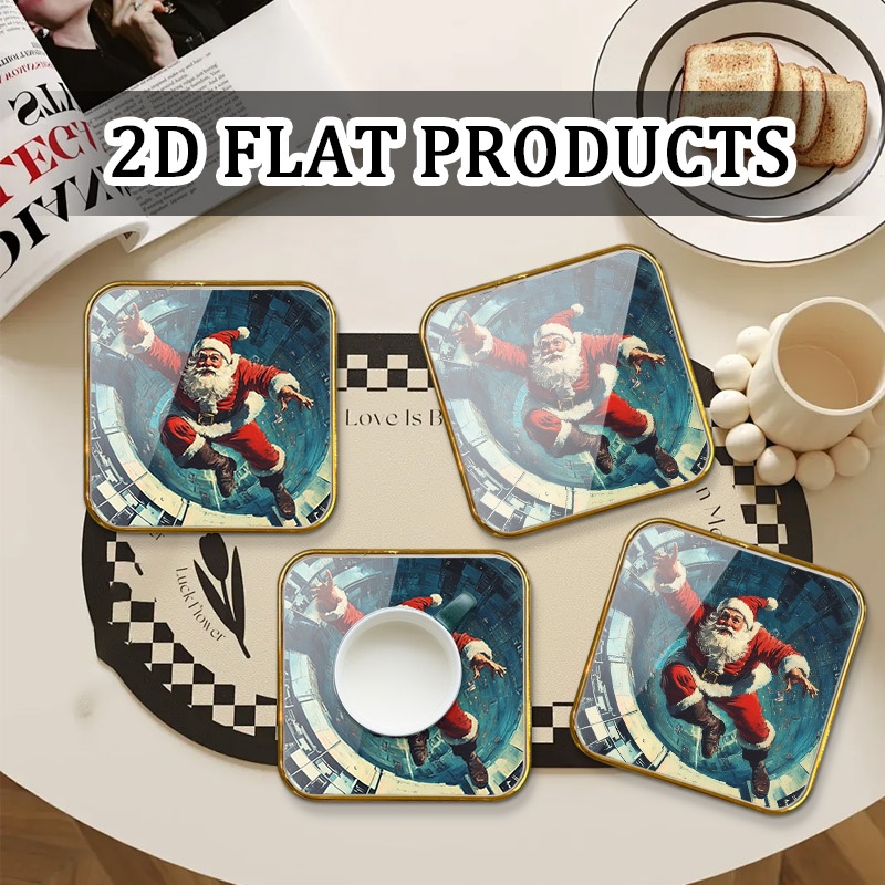 方形玻璃杯垫套装