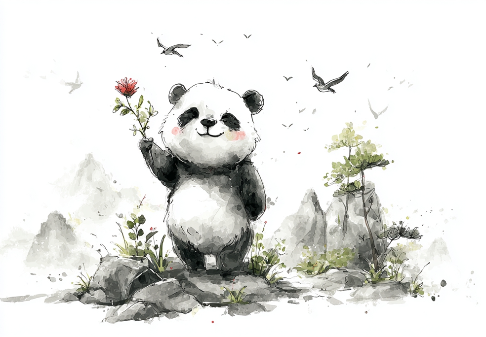 熊猫图案