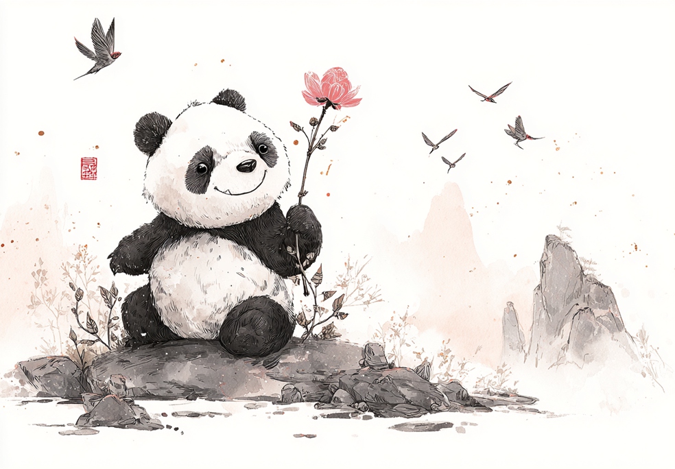 熊猫图案