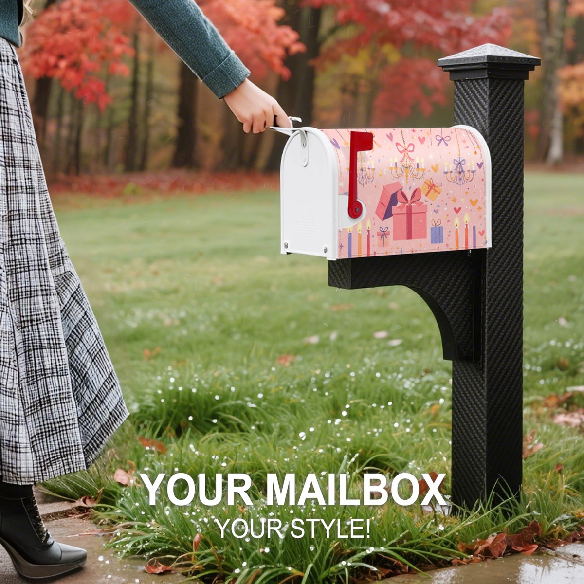 魔术贴款邮箱罩